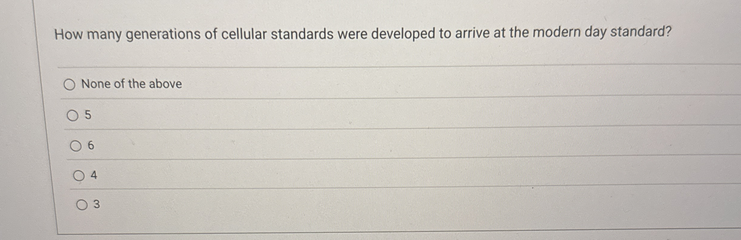 How many generations of cellular standards were