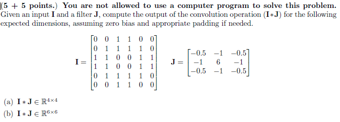 points. ) You are not allowed to use a computer