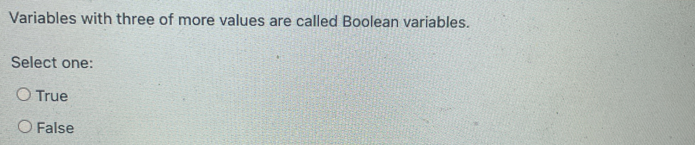 Variables with three of more values are called