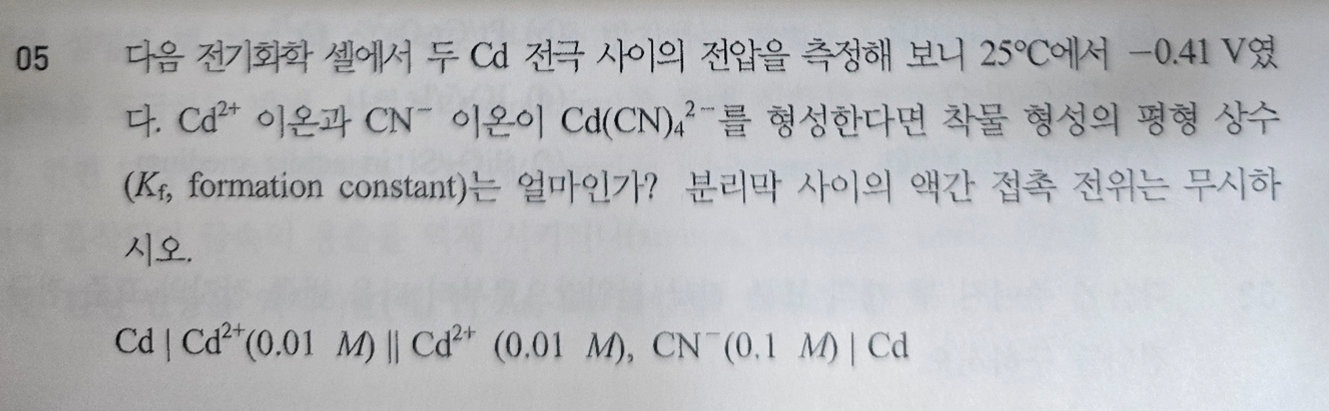 0 5 Cd 2 5 C - 0 . 4 1 V . C d 2 + C N - C d ( C