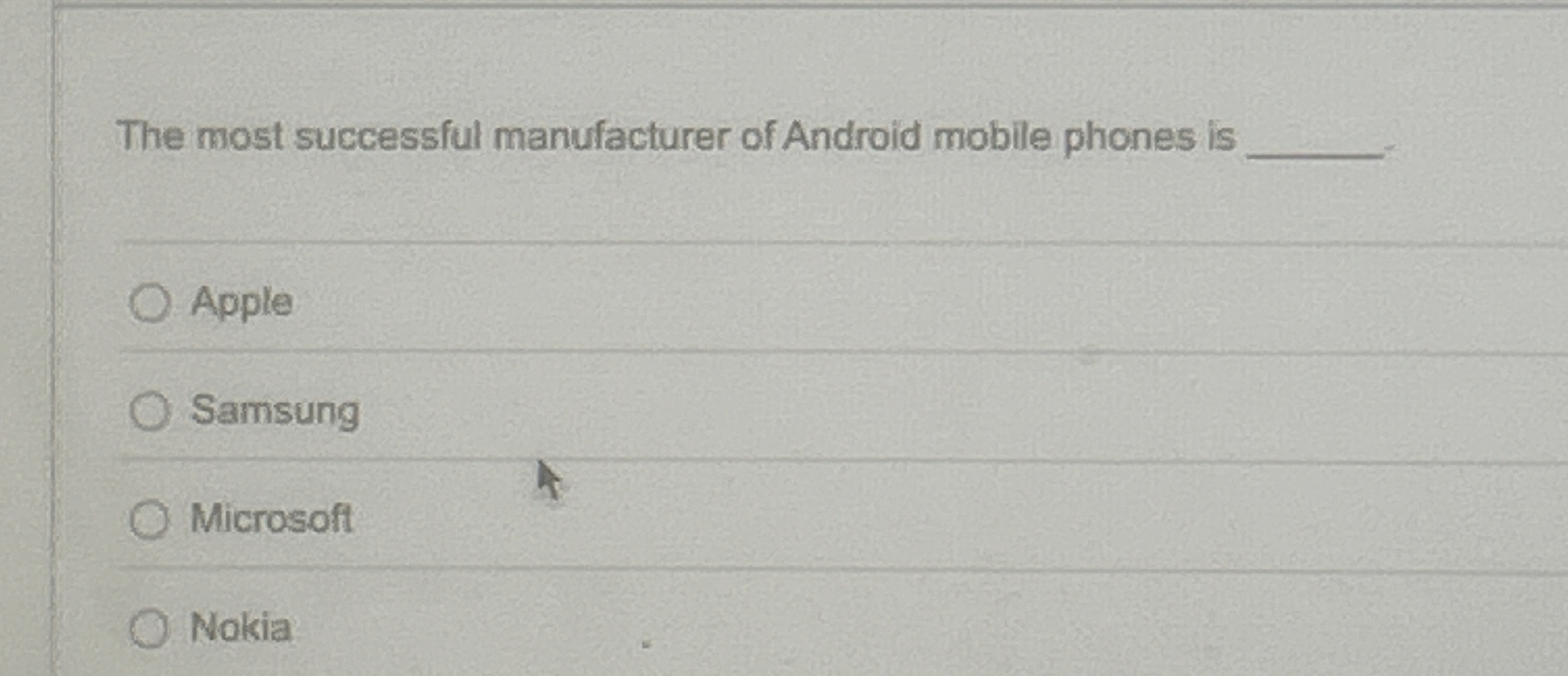 The most successful manufacturer of Android