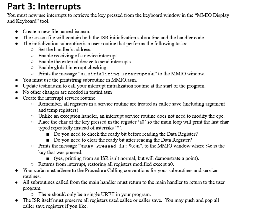 . text . globl init _ interrupts, isr _ handler,