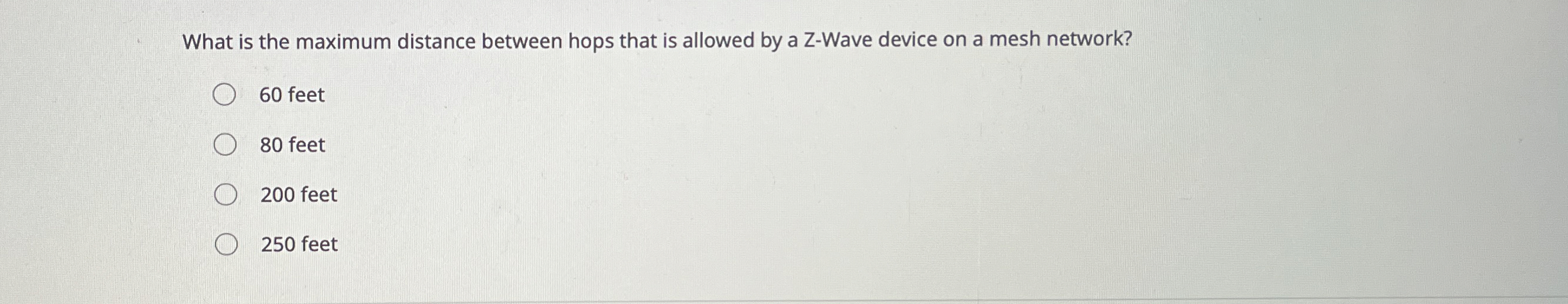 What is the maximum distance between hops that is