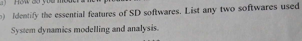 p ) Identify the essential features of SD