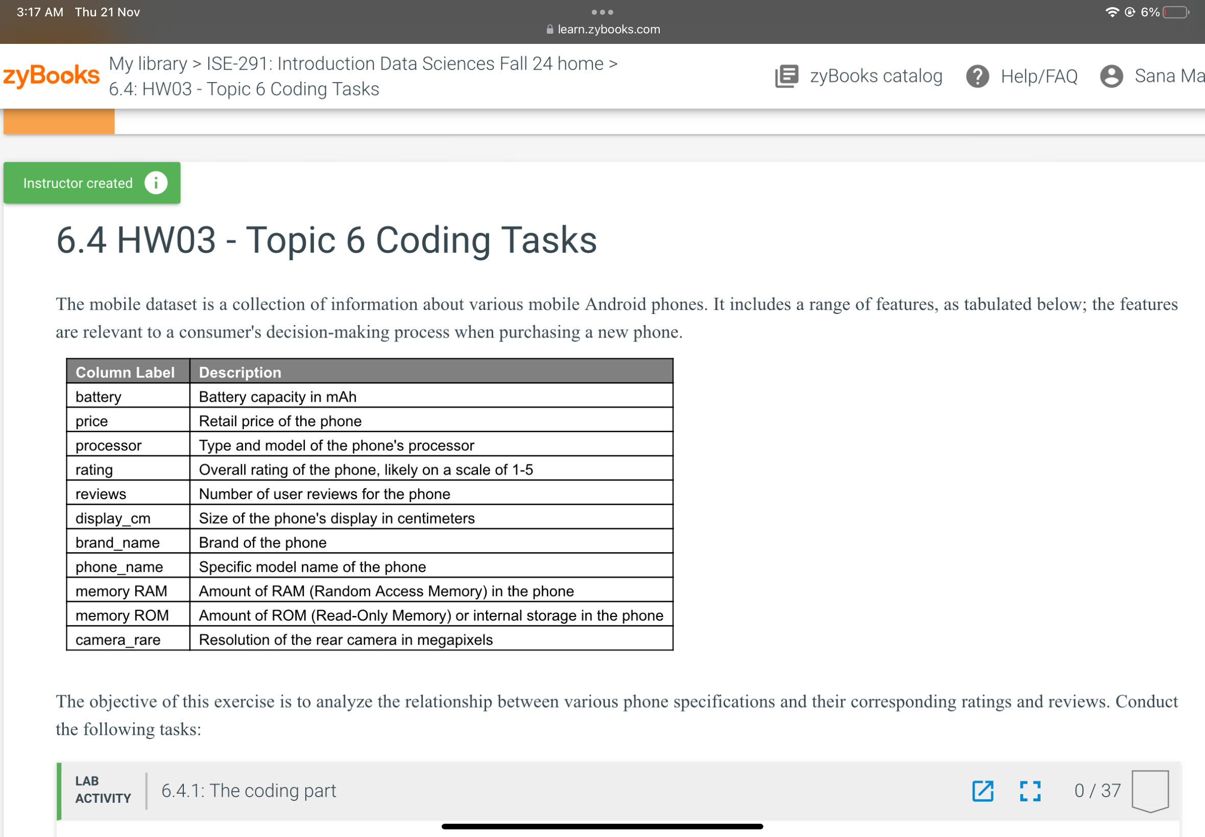 Step 1 : Understand the data The first step of