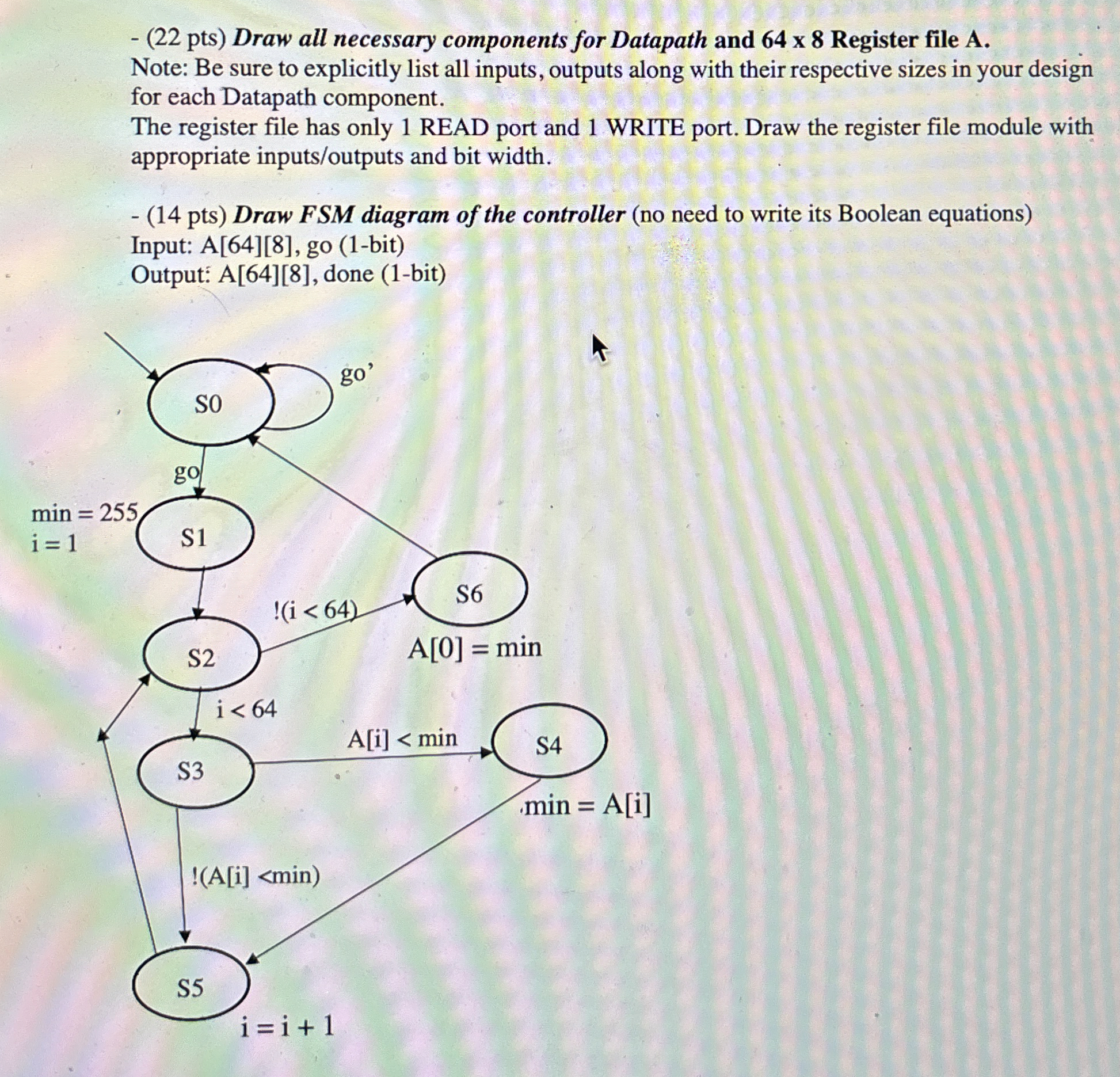 ( 2 2 pts ) Draw all necessary components for