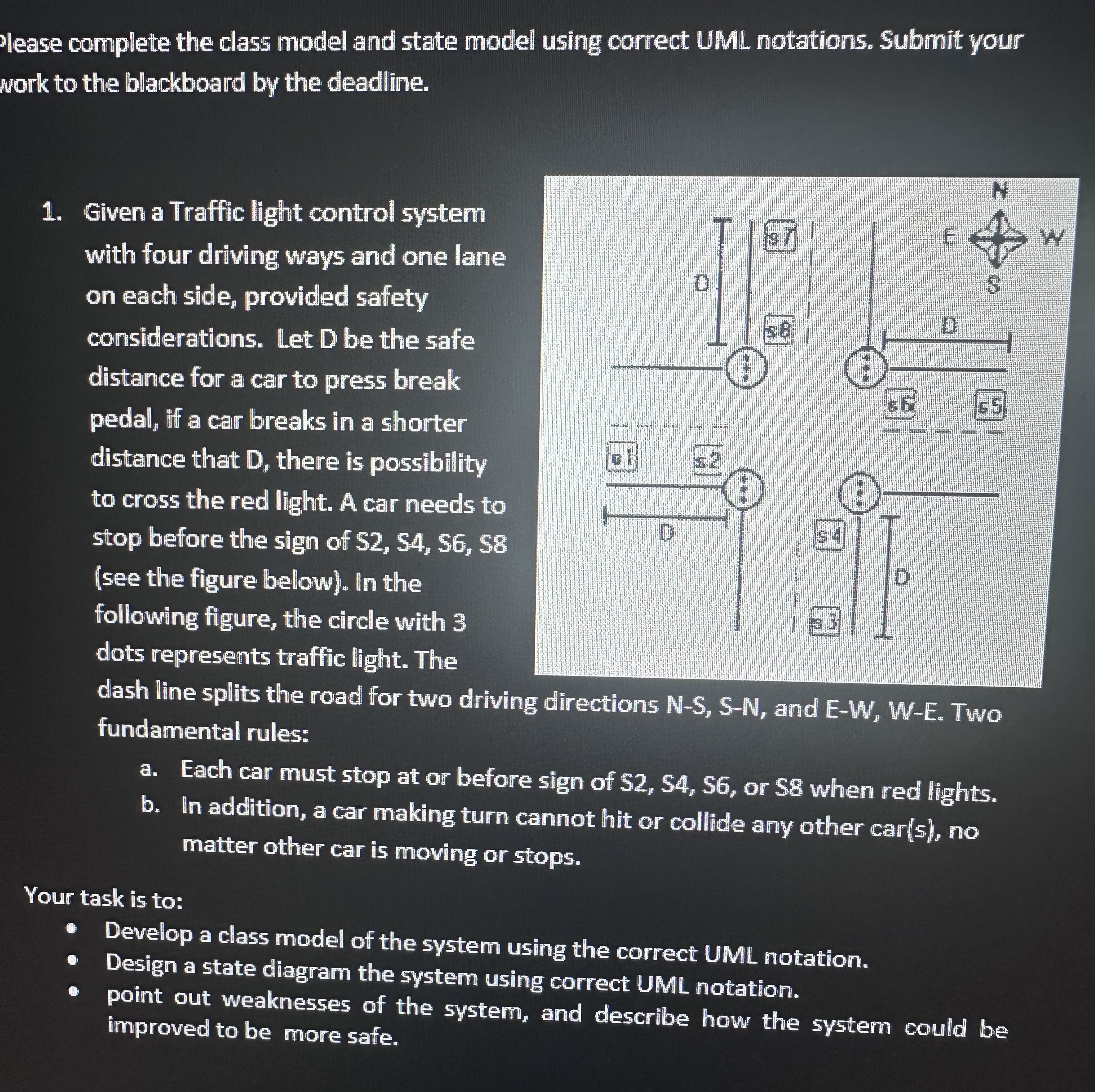 lease complete the class model and state model