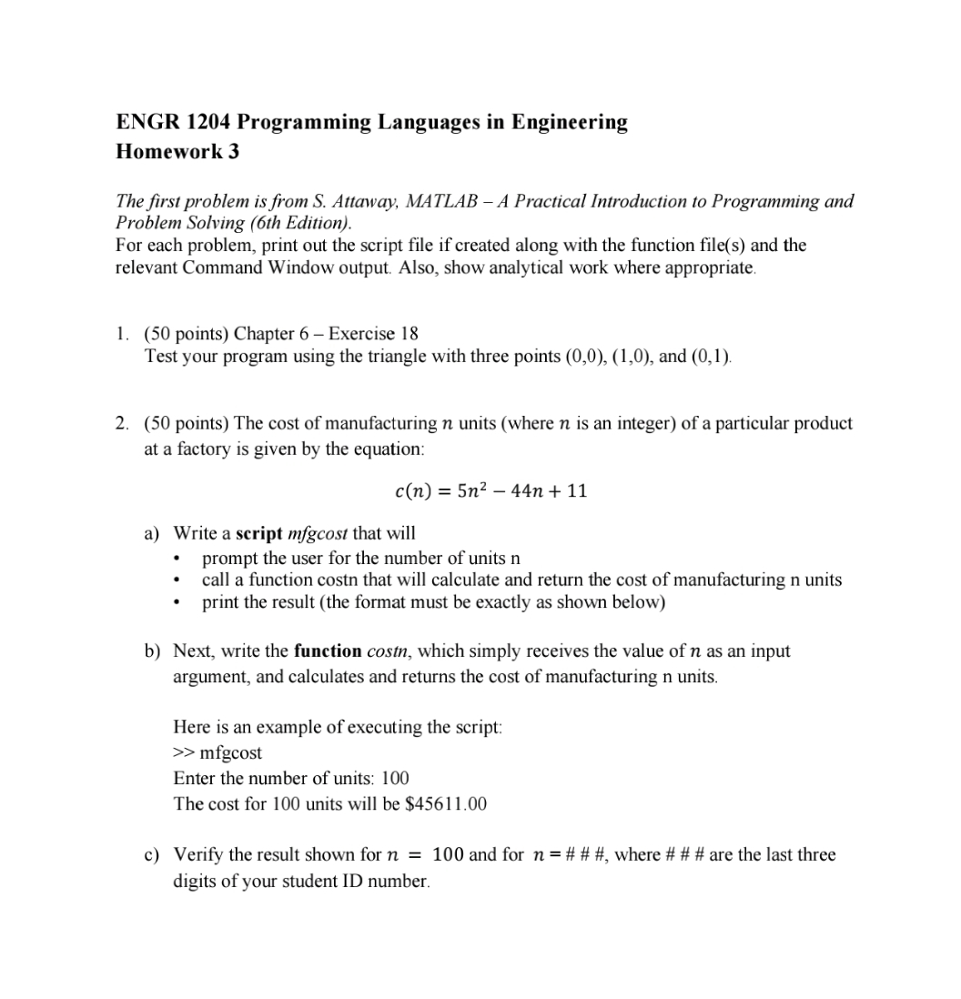 ENGR 1 2 0 4 Programming Languages in Engineering