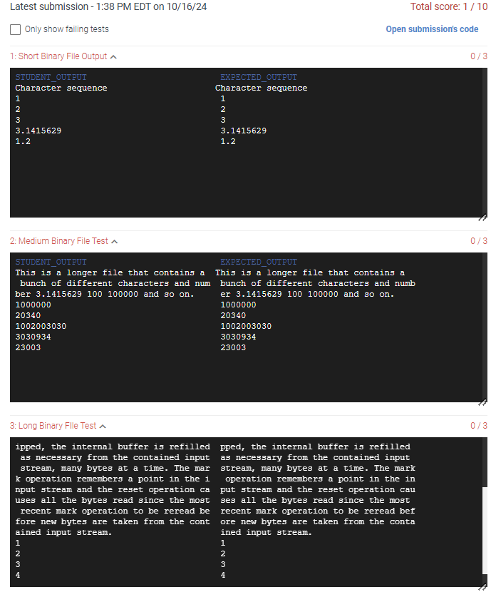 i want java code for Write an formatted binary