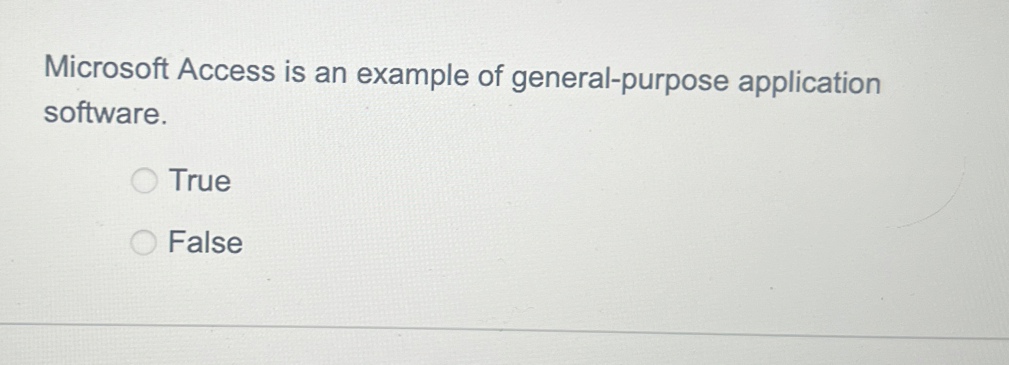 Microsoft Access is an example of general -