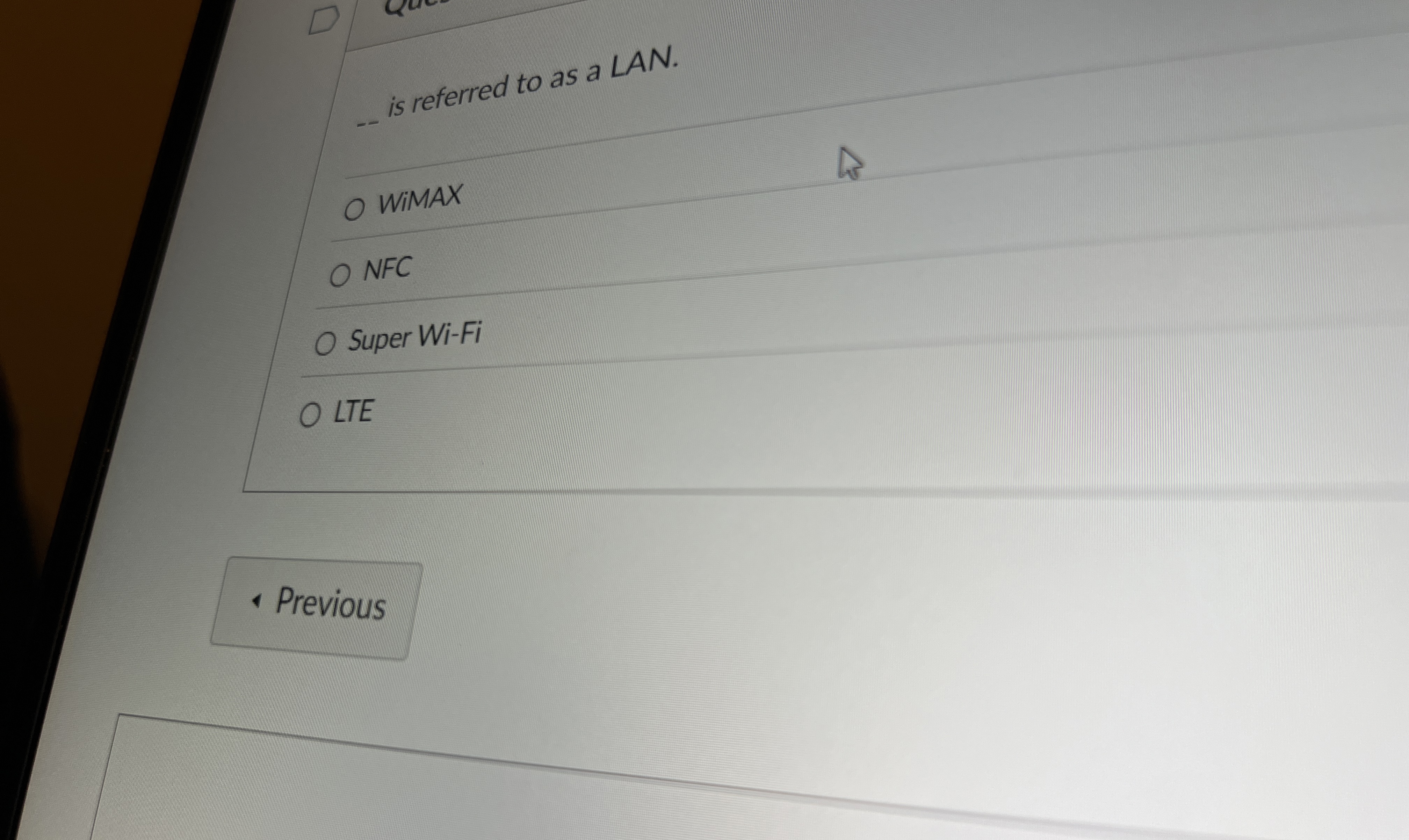 . is referred to as a LAN. WiMAX NFC Super Wi -