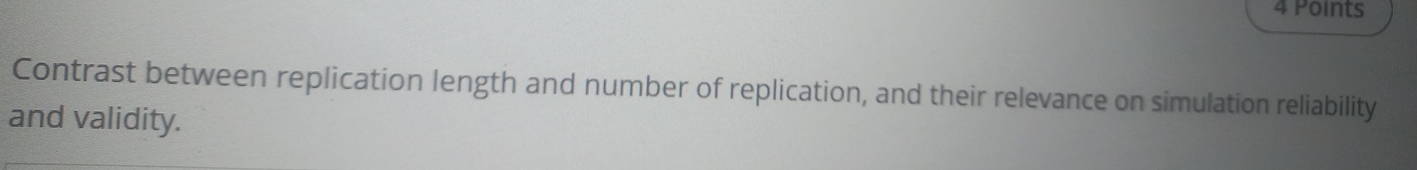 Contrast between replication length and number of