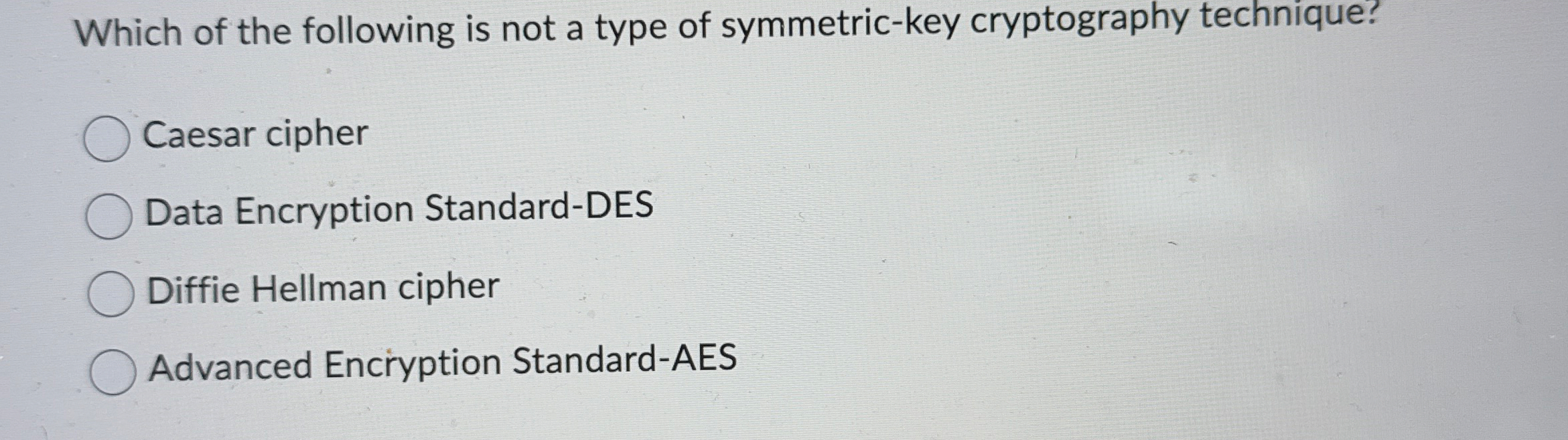 Which of the following is not a type of symmetric
