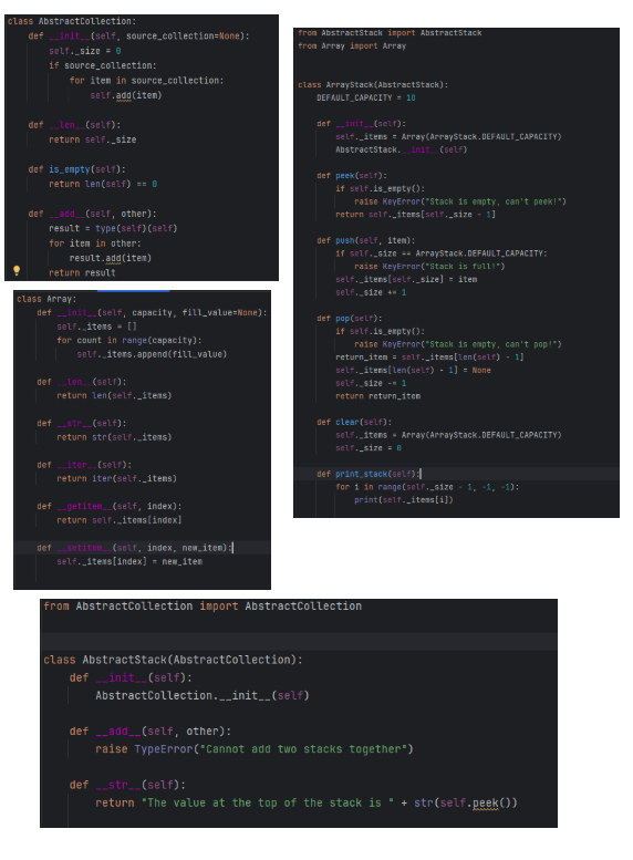 For this exam, you may use the following classes:
