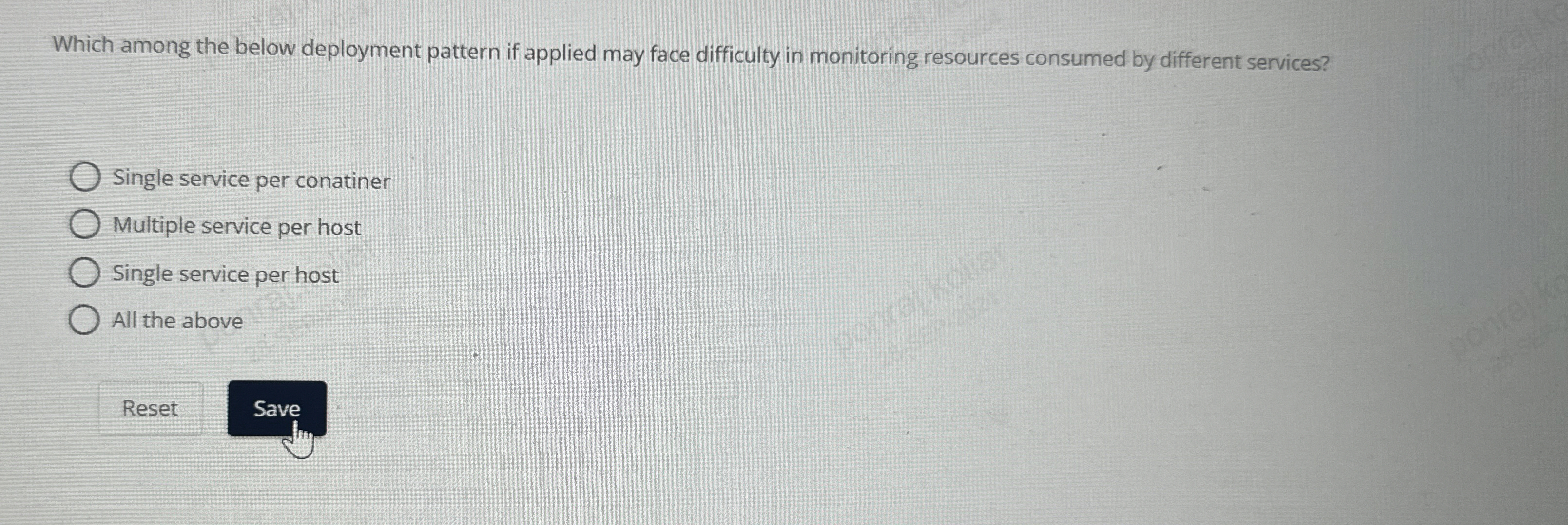 Which among the below deployment pattern if