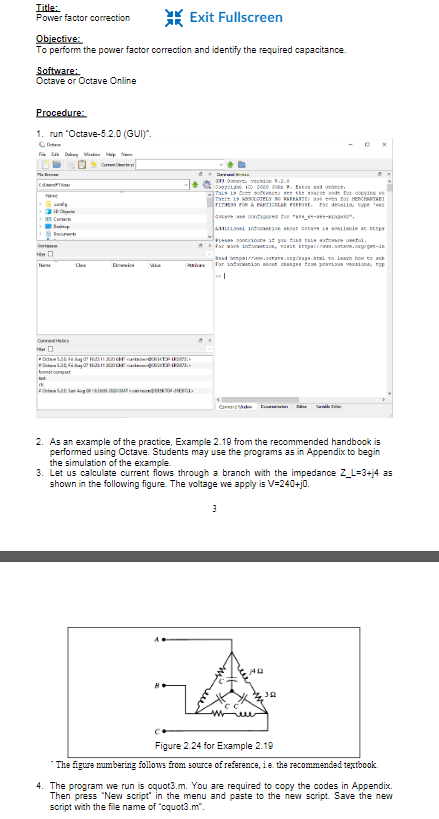To perform the power factor correction and