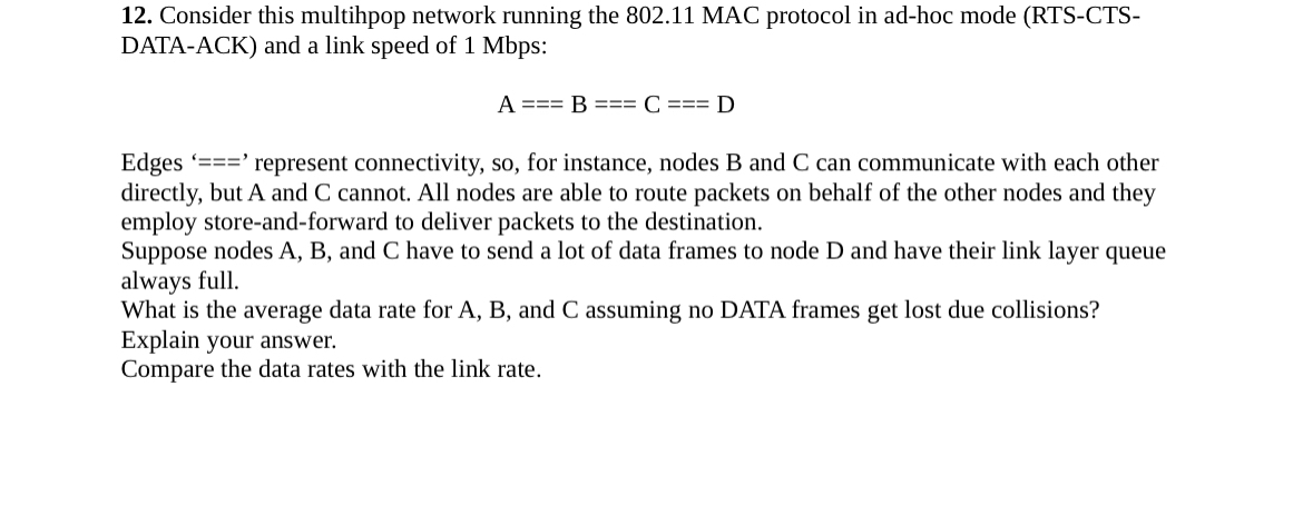 Consider this multihpop network running the 8 0 2