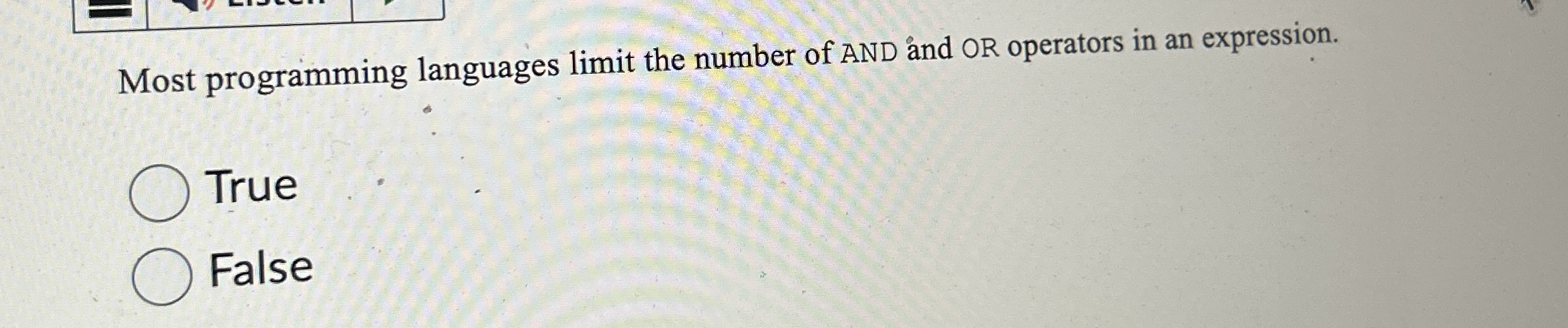 Most programming languages limit the number of