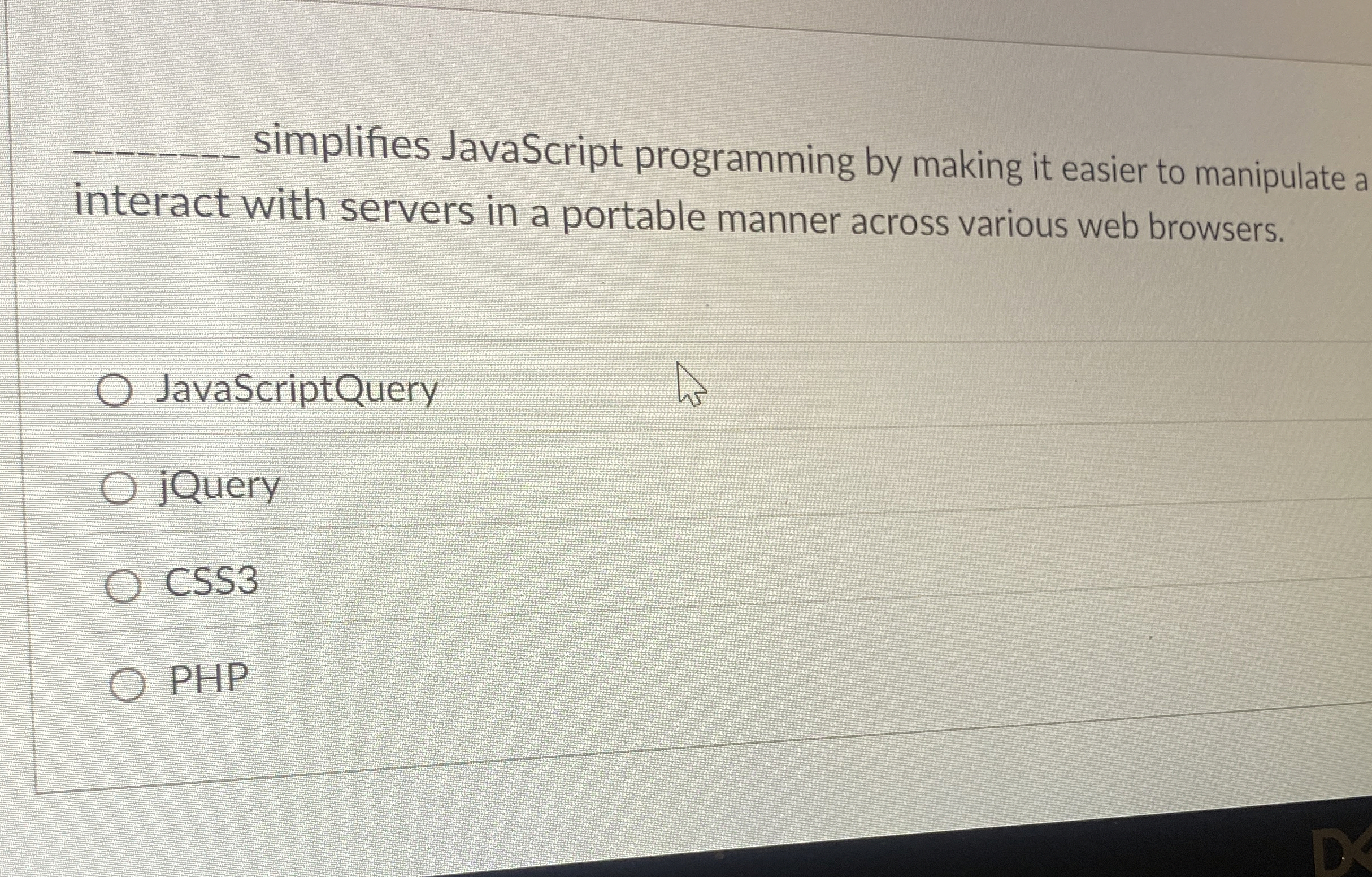 q , simplifies JavaScript programming by making