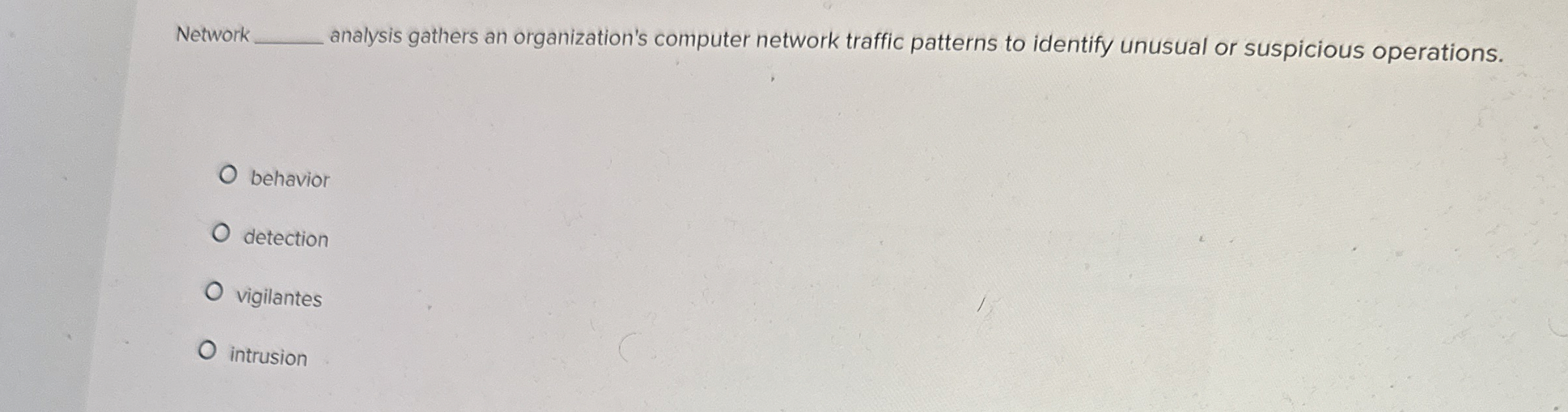Network analysis gathers an organization's