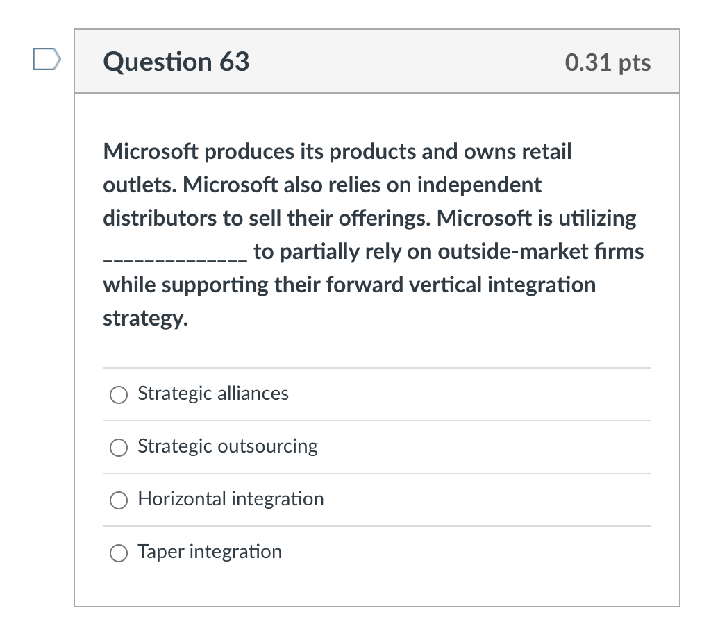 Which type of diversication is most likely to