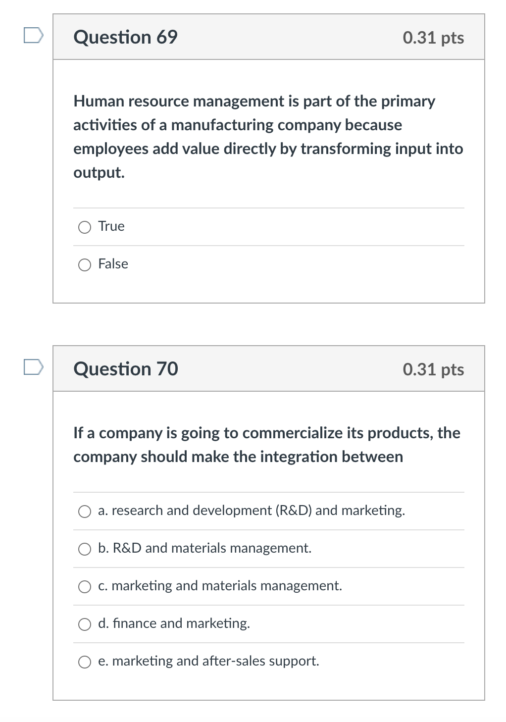 Which type of diversication is most likely to