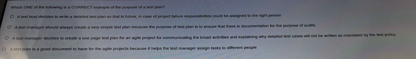 which ONE of the following is a CORRECT example