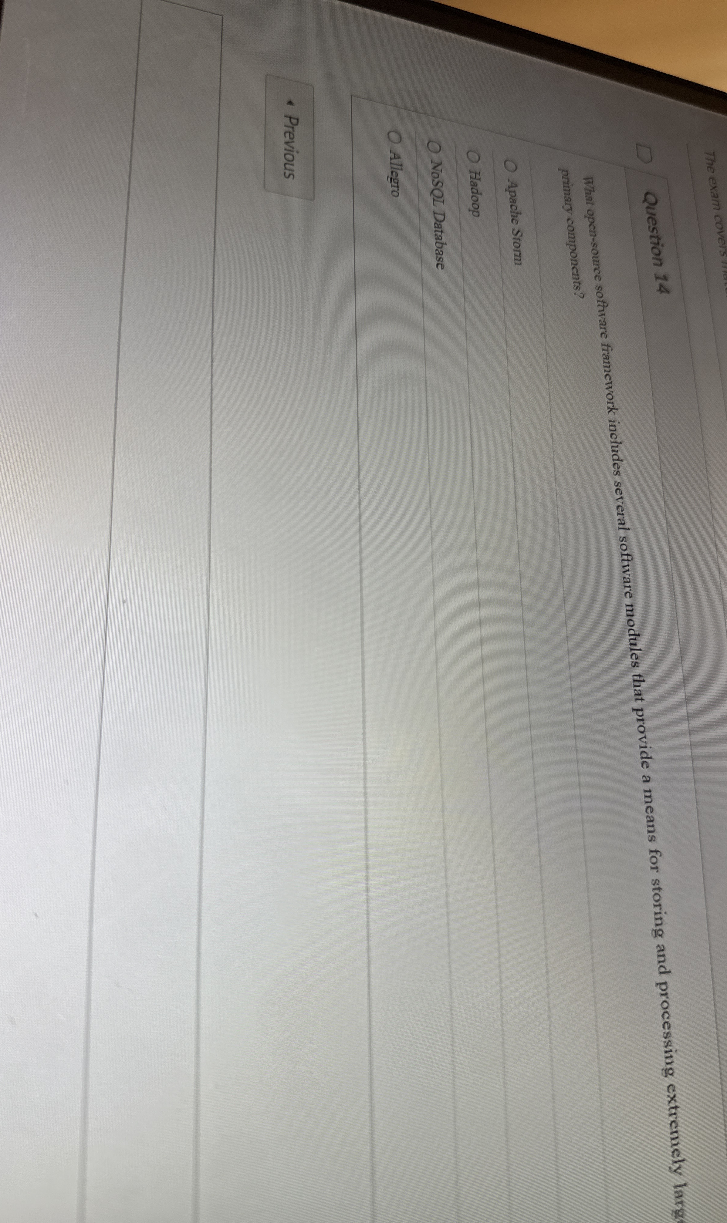 Question 1 4 What open - source software