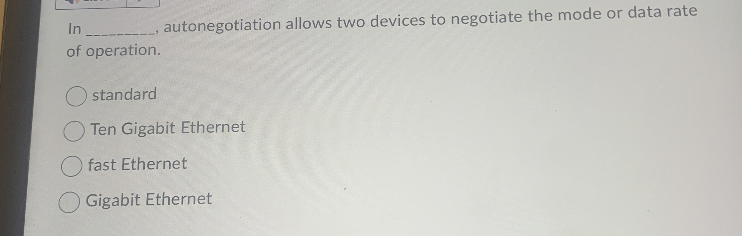 In autonegotiation allows two devices to