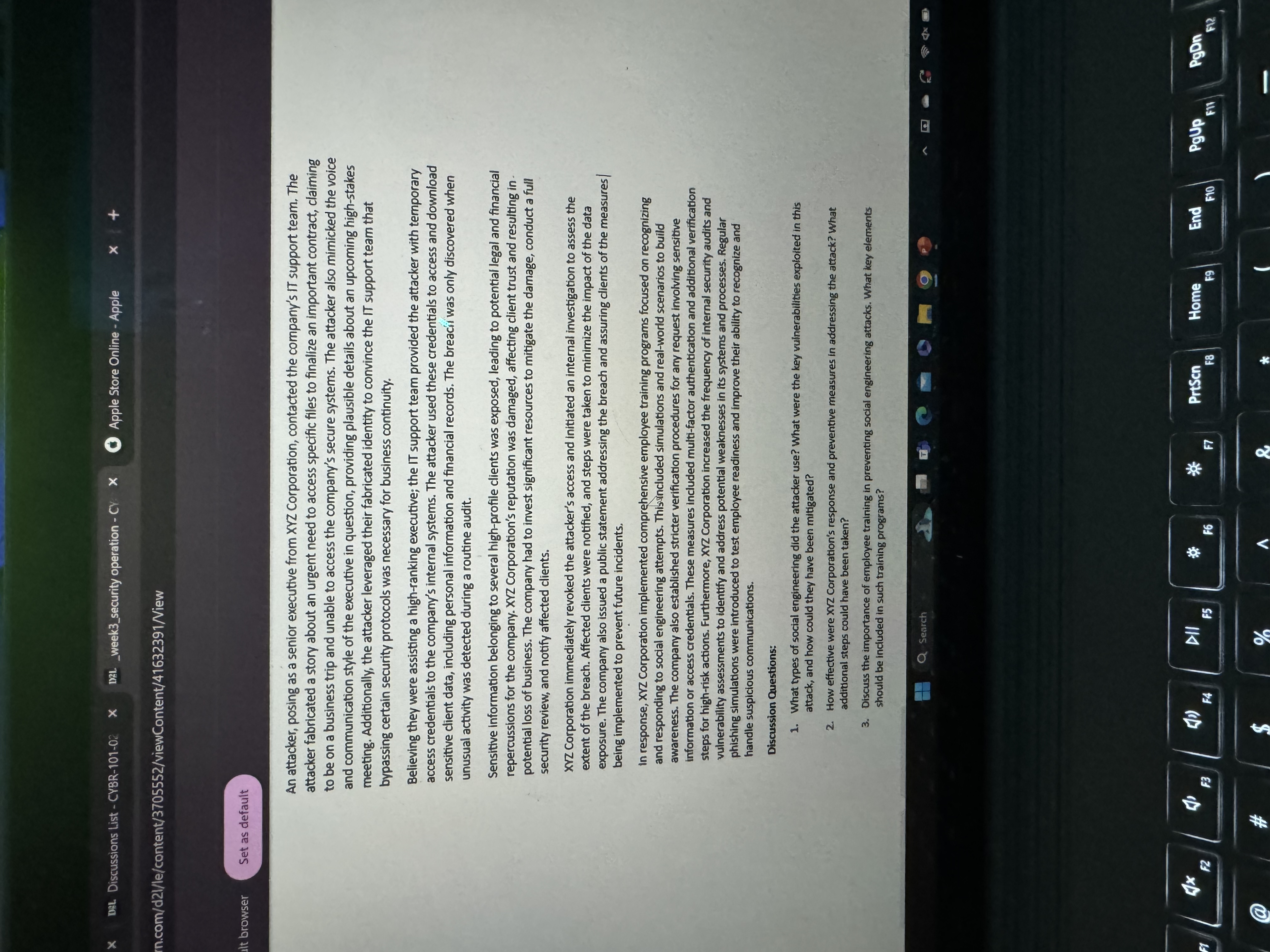 An attacker, posing as a senior executive from