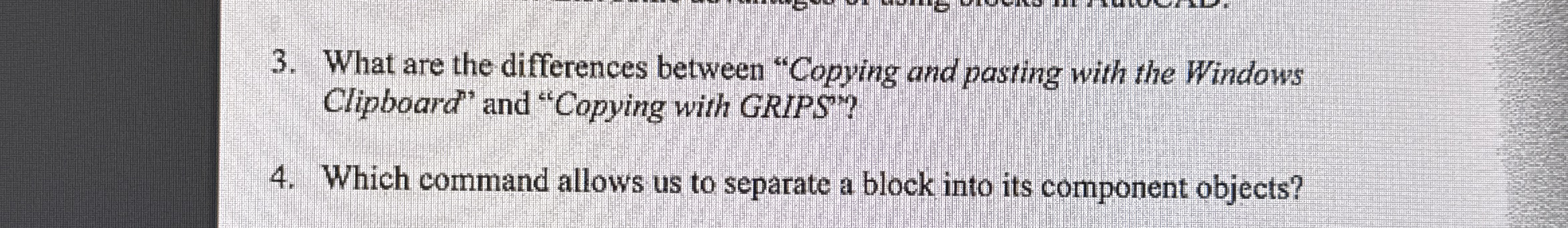 What are the differences between "Copying and