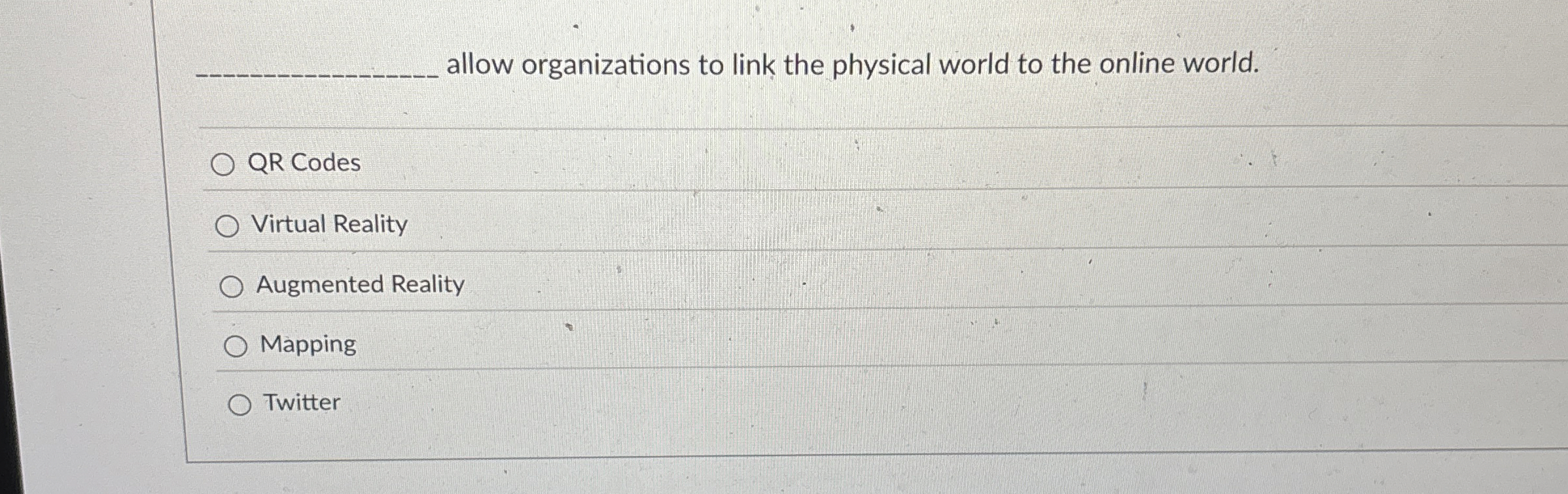 q , allow organizations to link the physical