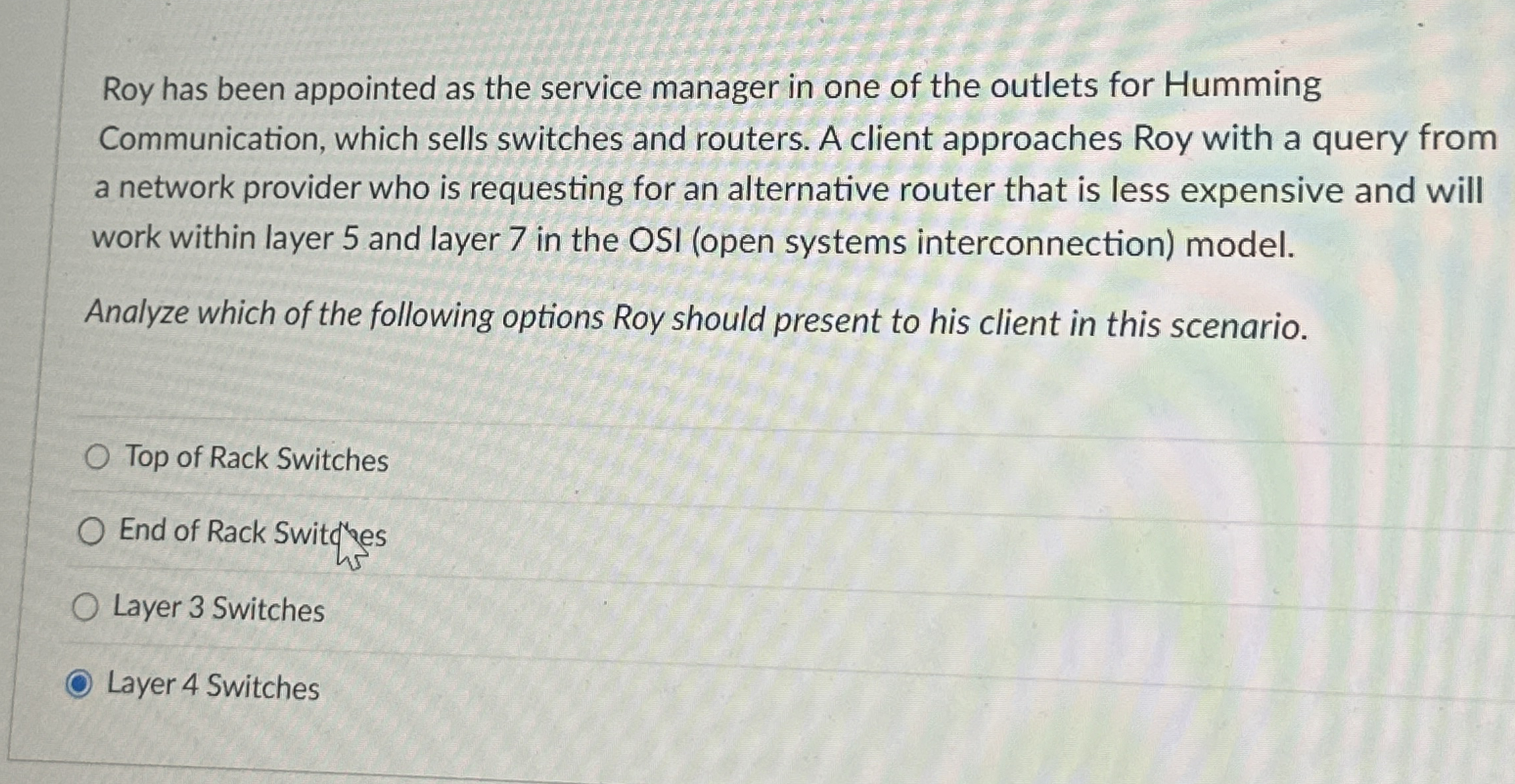 Roy has been appointed as the service manager in