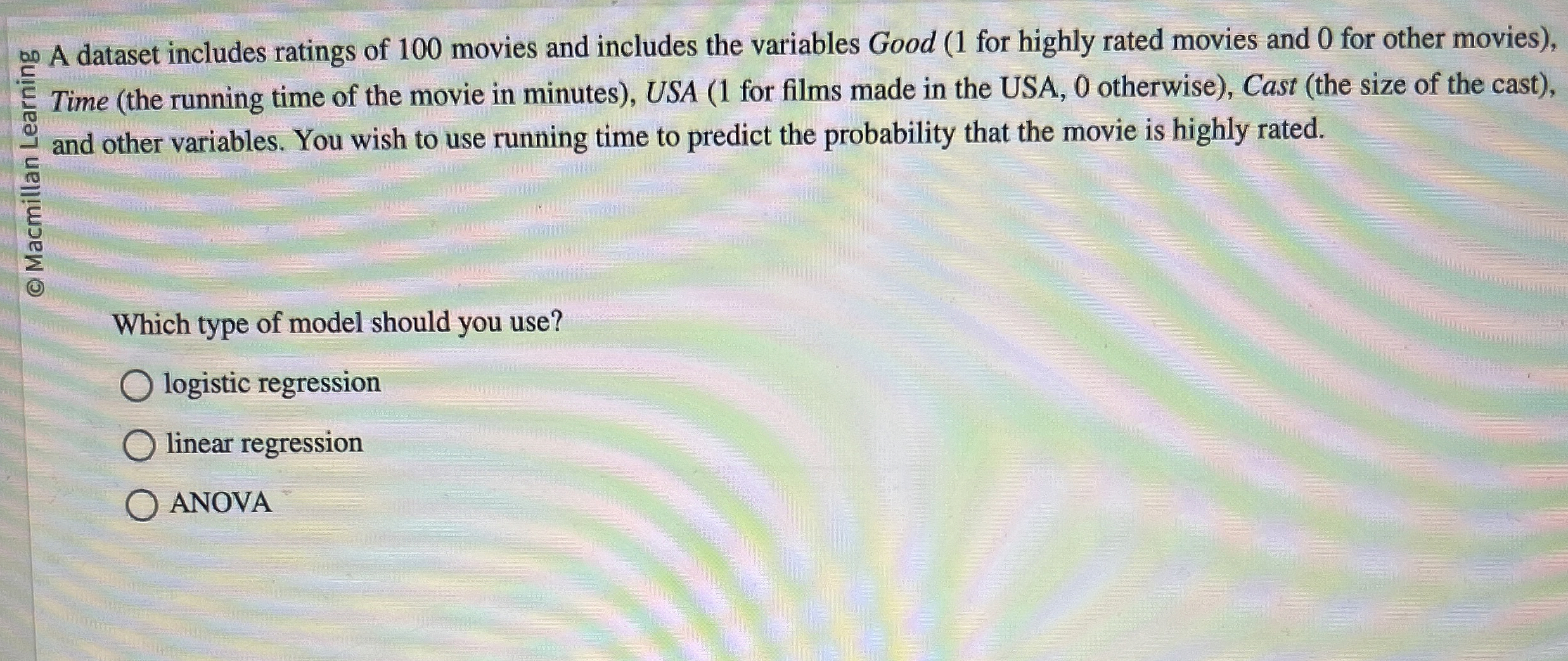 Time ( the running time of the movie in minutes )