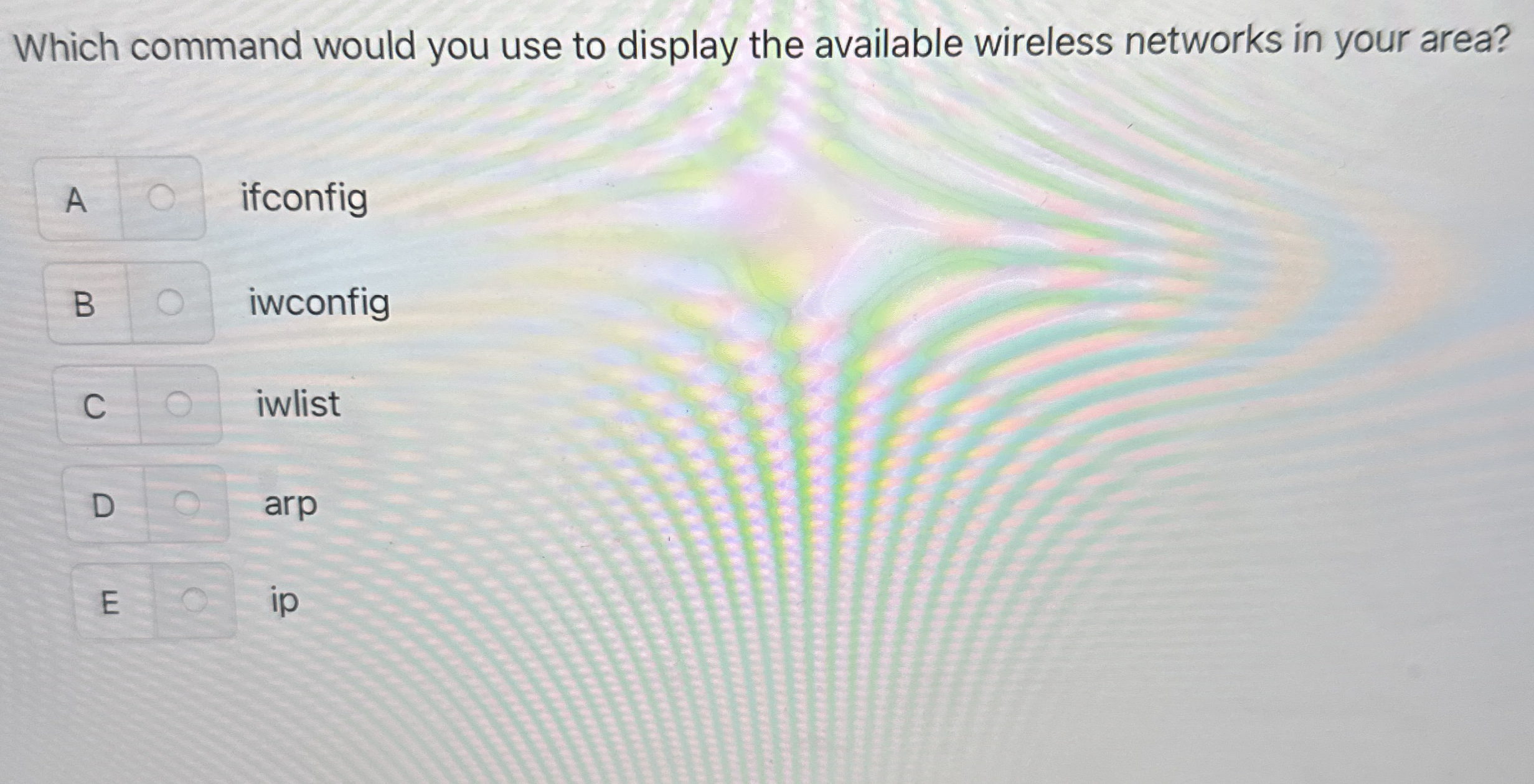 Which command would you use to display the