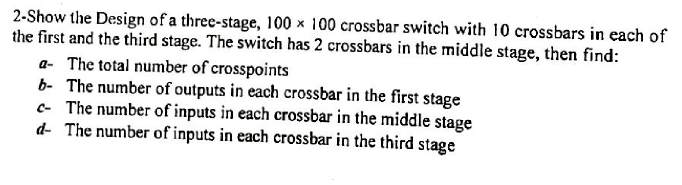 2 - Show the Design of a three - stage, 1 0 0 1 0