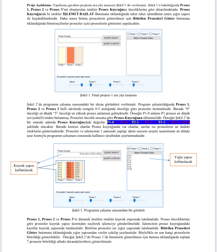 1 , Proses 2 ve Proses 3 'ten olu turulan