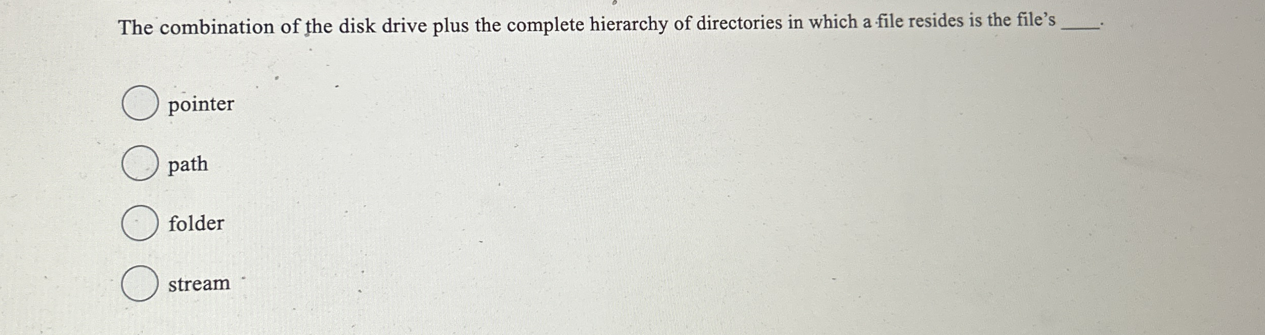 The combination of the disk drive plus the