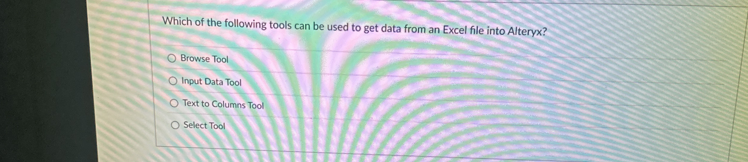 Which of the following tools can be used to get