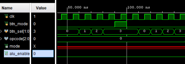 I need the mode to toggle through one nutton but