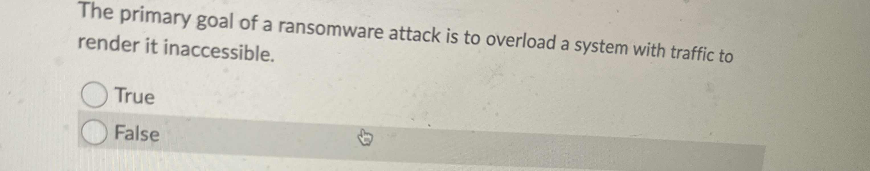 The primary goal of a ransomware attack is to