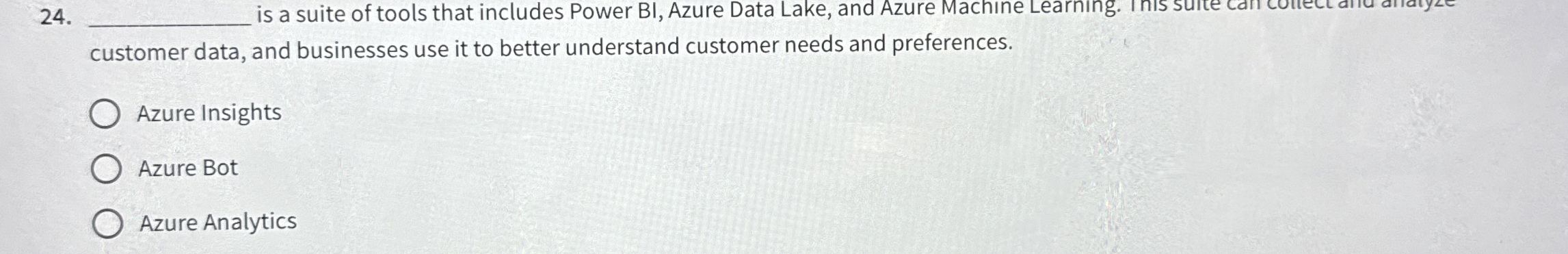 is a suite of tools that includes Power BI ,