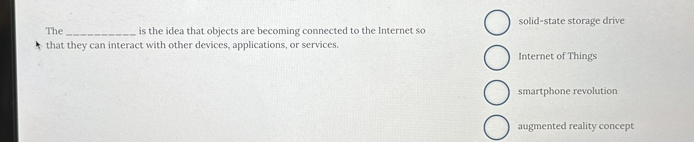 The is the idea that objects are becoming