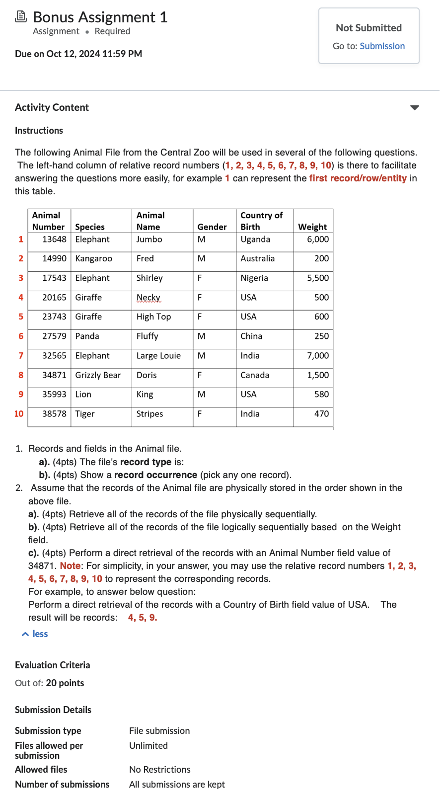 Due on Oct 1 2 , 2 0 2 4 1 1 : 5 9 PM Activity