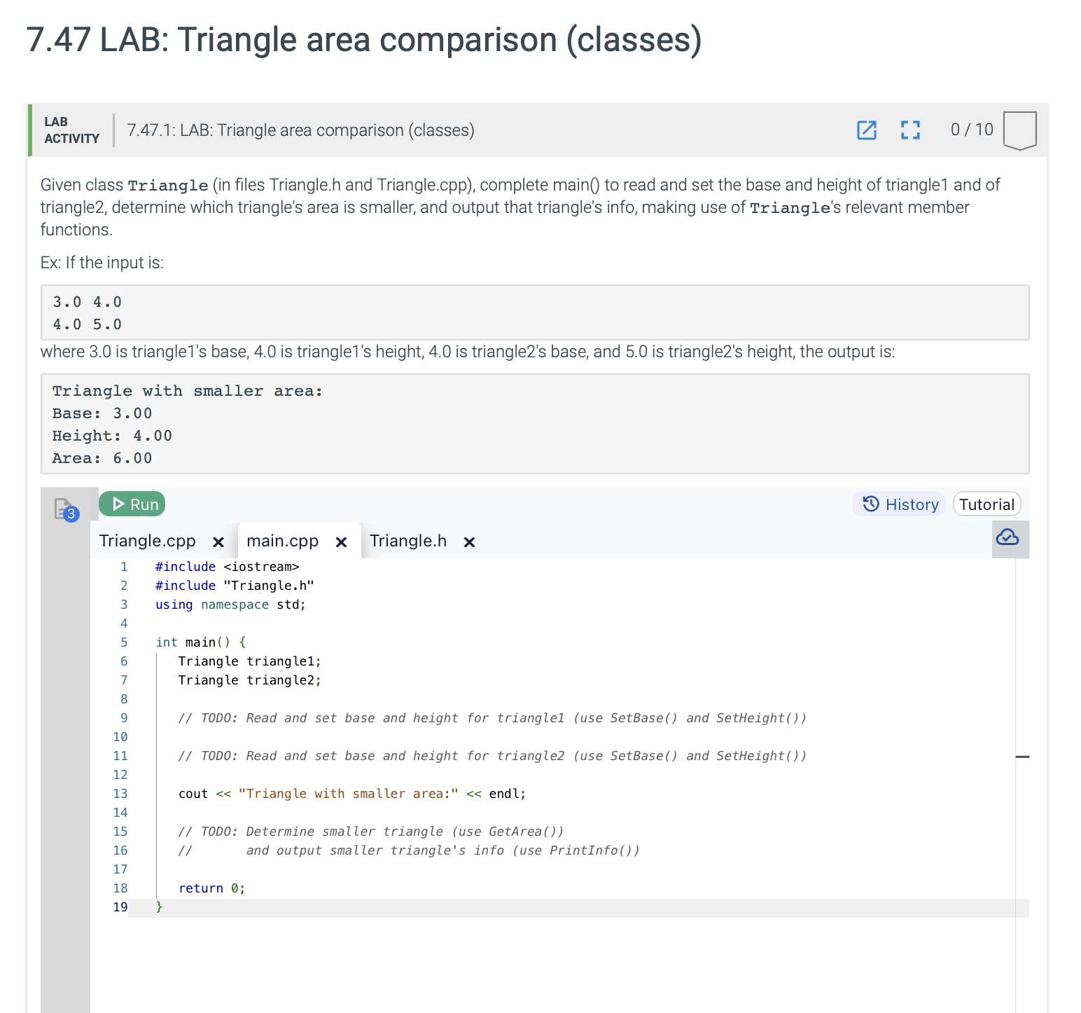 code in c + + Keeping in mind that you can only