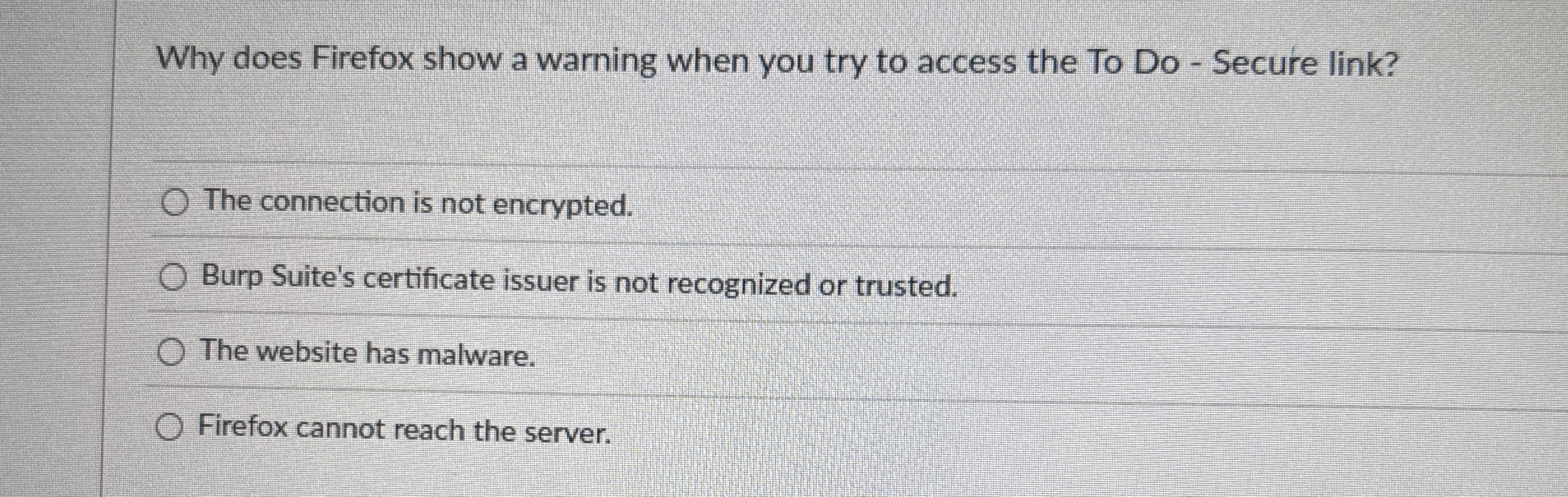 Why does Firefox show a warning when you try to