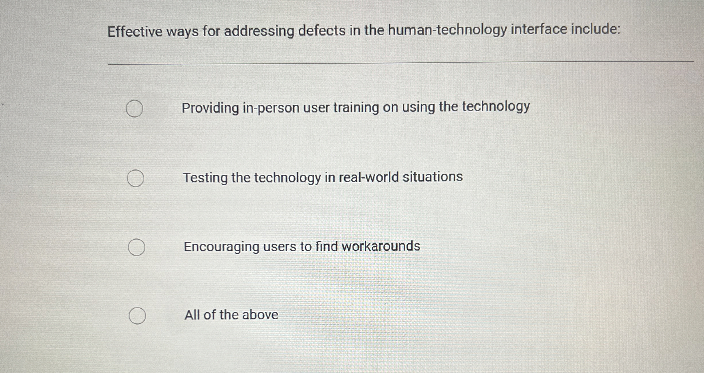 Effective ways for addressing defects in the