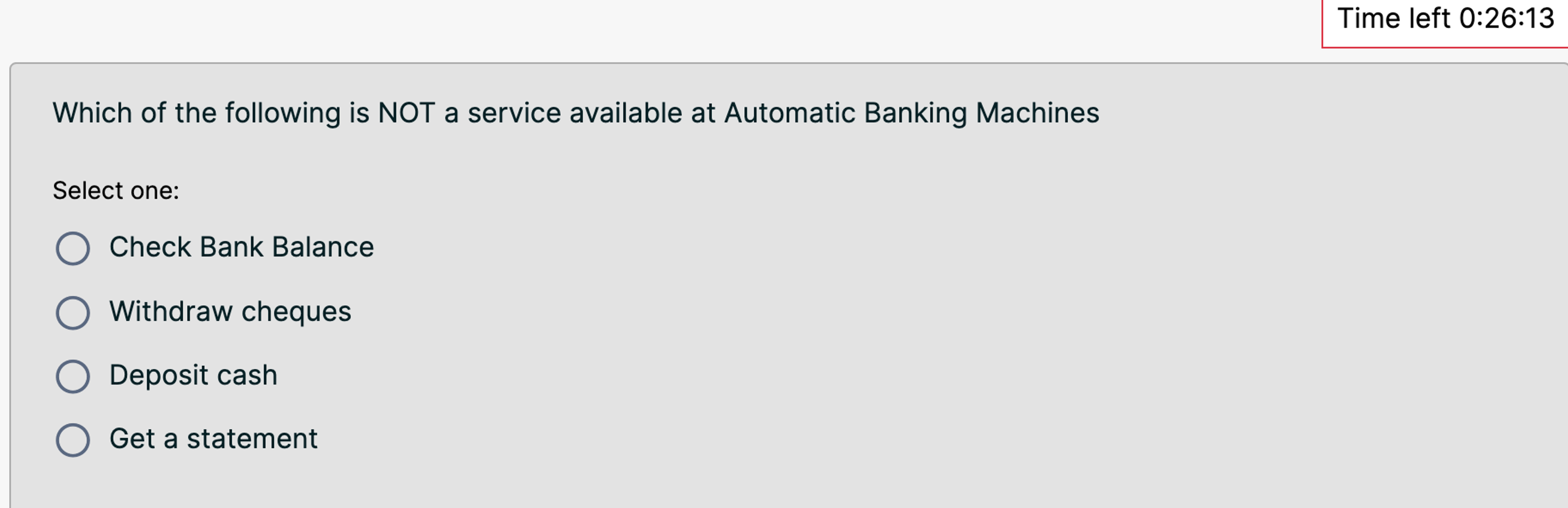 Which of the following is NOT a service available