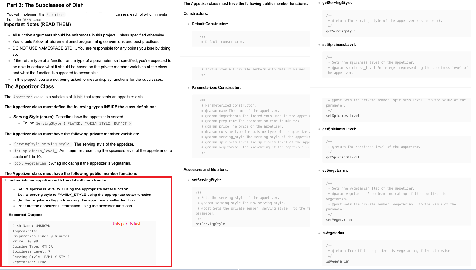 C + + Need hpp and cpp file! part 3 : The