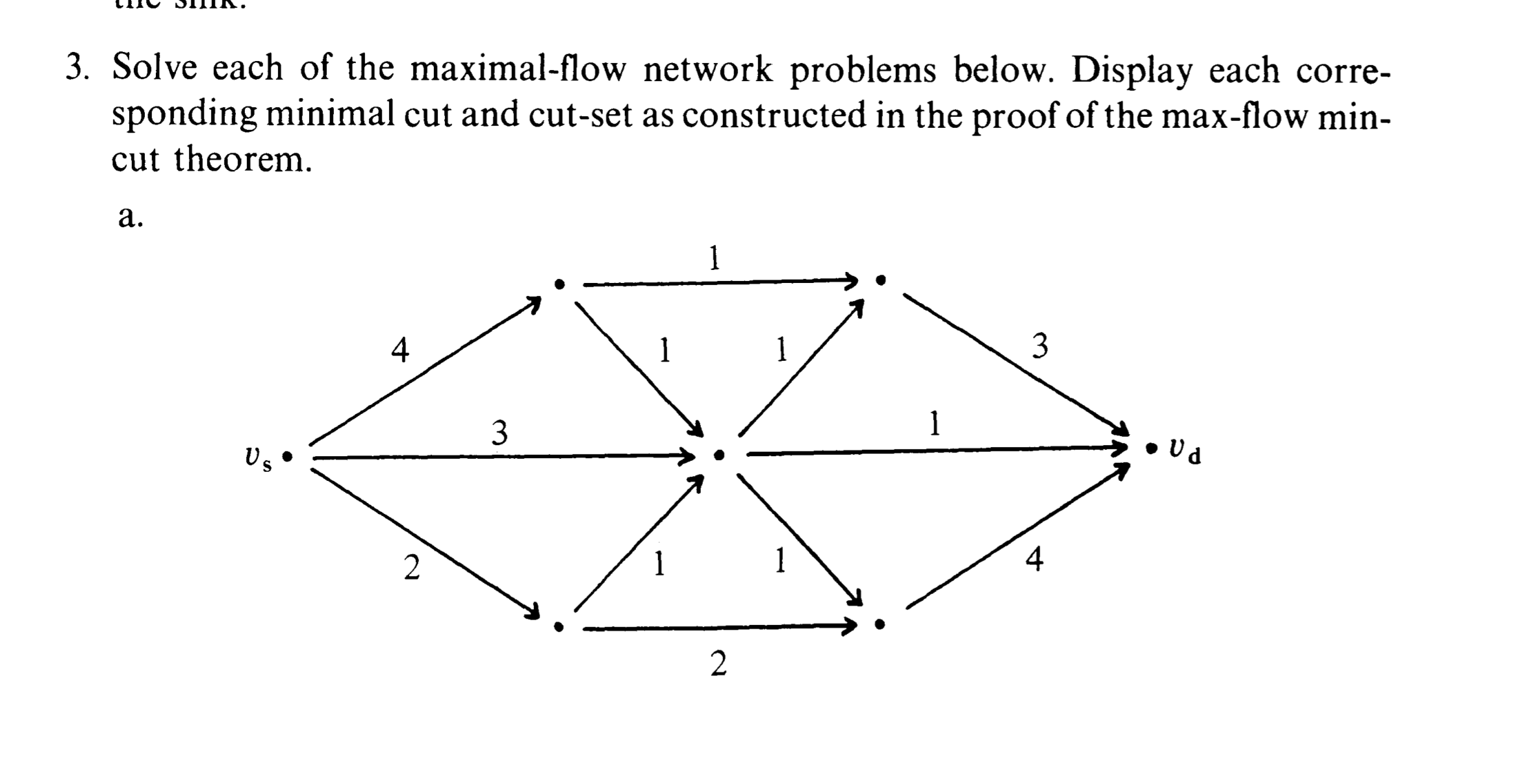 3 . Solve each of the maximal - flow network